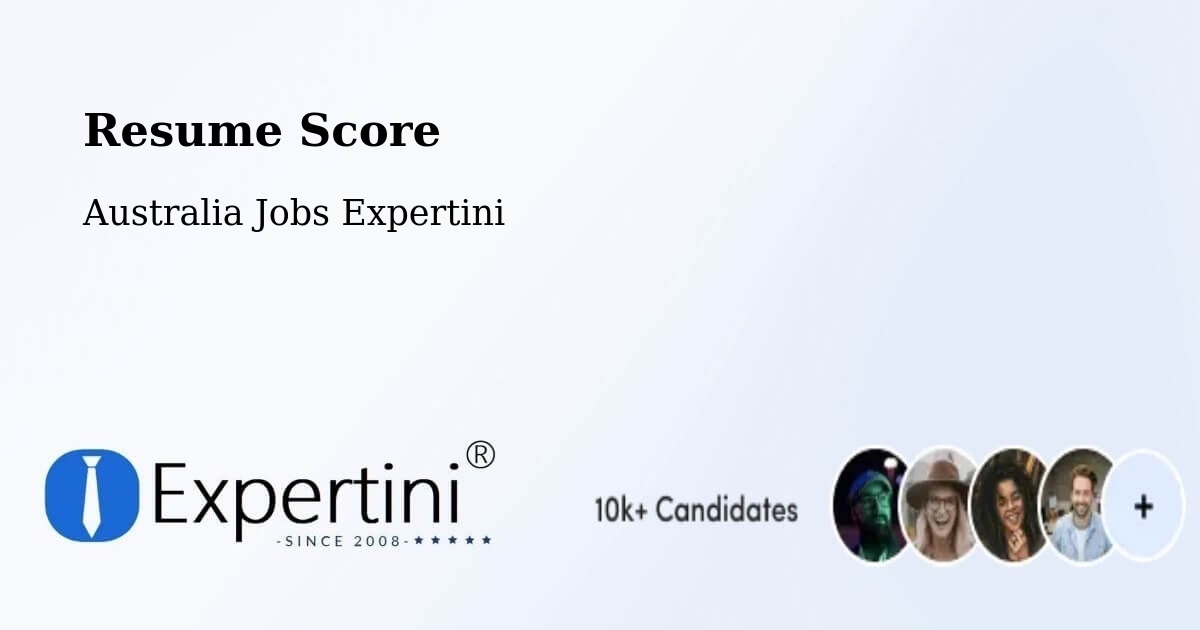 Resume Score & Job Description Match Tool – Fitzroy - Australia Jobs Expertini